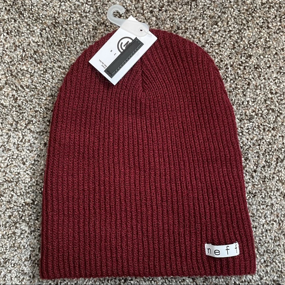 SOLD NWT Neff Maroon Daily Beanie O/S